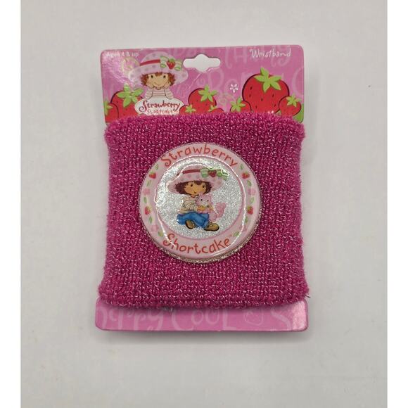 Vintage 2005 Strawberry Shortcake Pink Wristband - Picture 1 of 3